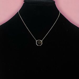 Gemma Simone black stone necklace